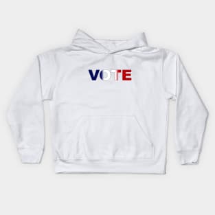 Vote Red White and Blue Soft Gradient Blend Kids Hoodie